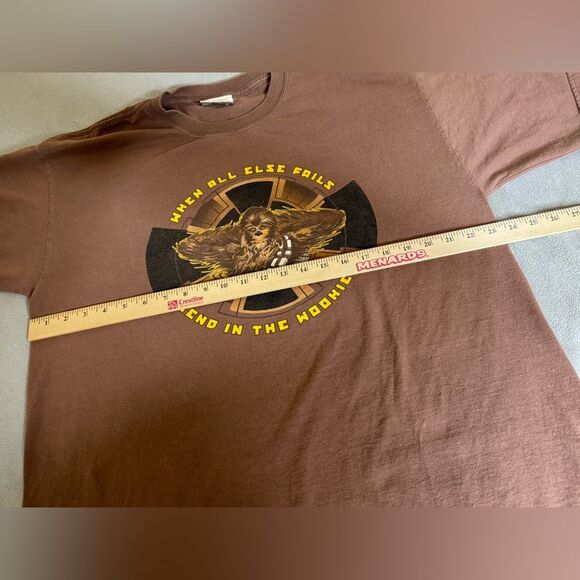 Vintage Star Wars Shirt  00s Y2K When All Else Fails Send In The Wookie Tee - Picture 4 of 15
